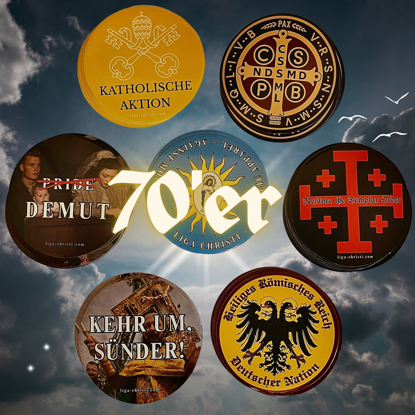 Stickerset I. - 70 Aufkleber Kaplan-Bündel