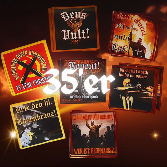 Stickerset II. - 35 Aufkleber Ritterbruder-Bündel